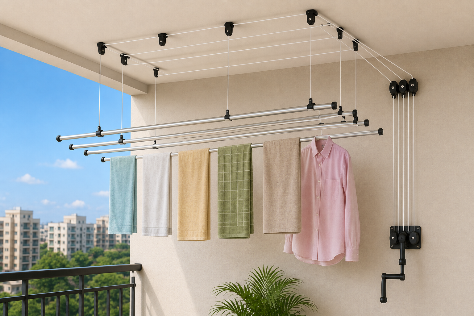 Pulley Ceiling Cloth Dryers